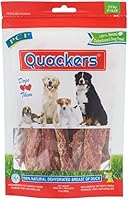 PCI Quackers 100% Real Raw Dehydrated Duck Breast Dog Treats - 3oz Resealable Bag