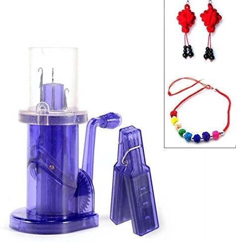 Hand Knitting Machine Plastic Spool Knitter Wool Winder Crafts DIY Bracelet Weave Tools