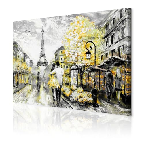 decomonkey - Impression sur Toile Paris 60x40 1 Pièce -