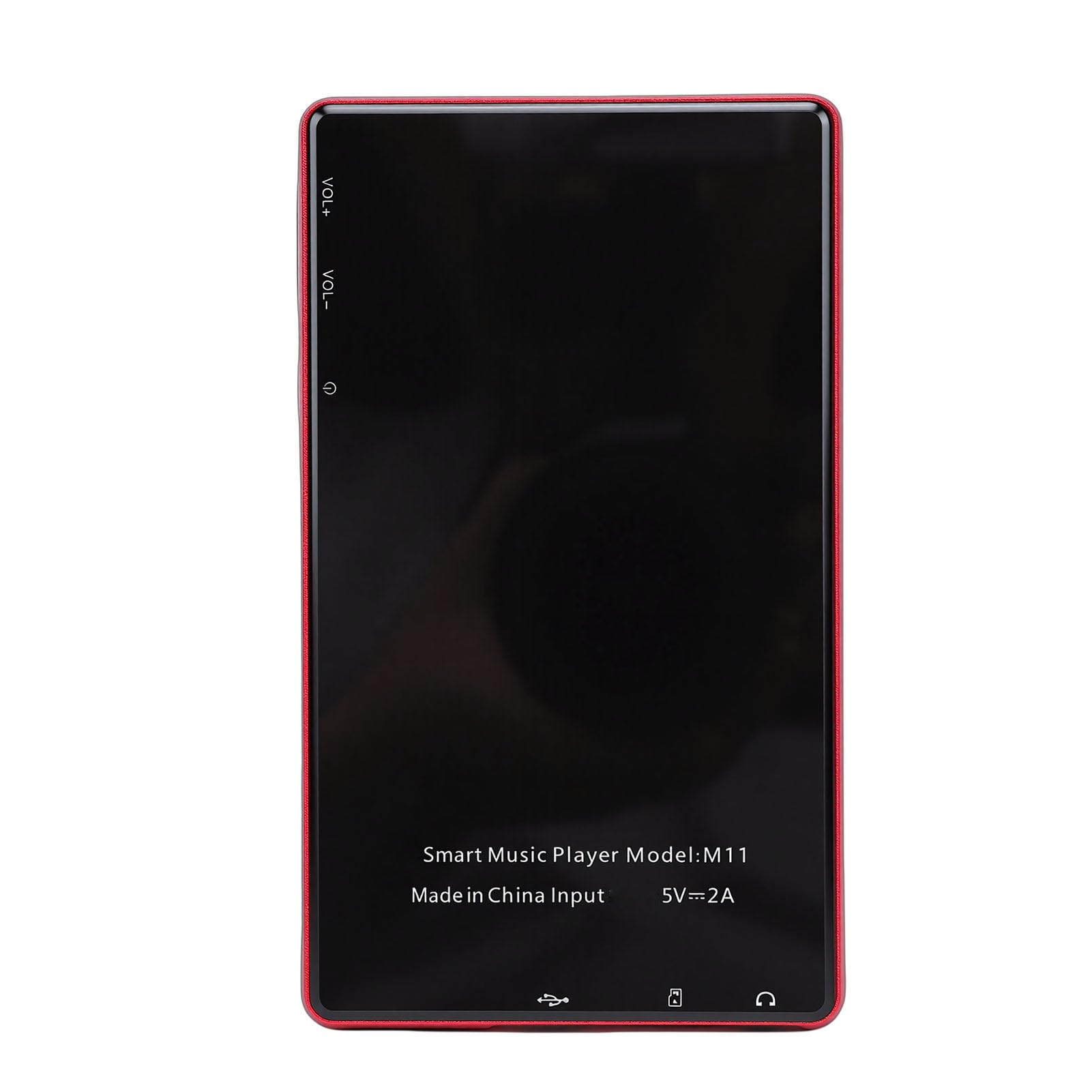 KIMISS Reproductor MP3 con Bluetooth y WiFi, Reproductor de Música para Niños de 192 GB, Compatible con y Audible, HiFi Portátil con Pantalla de 5 Pulgadas (Rojo)