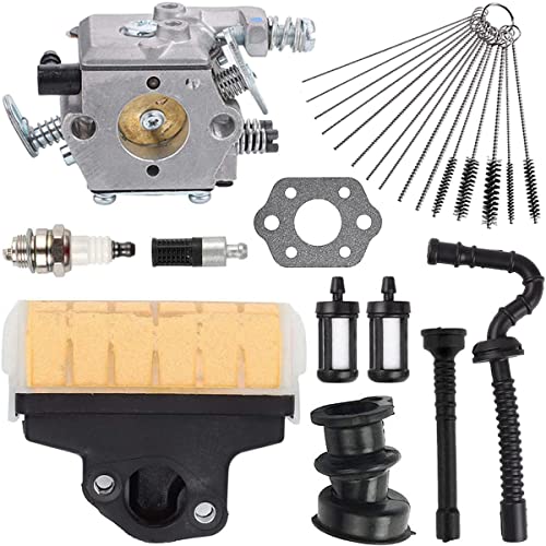 ZAMDOE Carburador MS 250 para Sthil MS210 MS230 MS250 021 023 025 MS230C MS250C Piezas de Motosierra, reemplaza WT-286 1123-120-0605, con Kit de Ajuste de Filtro de Aire