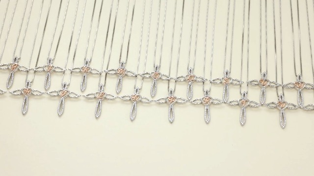 FJ Collana Lettera A Argento 925 Donna Collana con Ciondolo