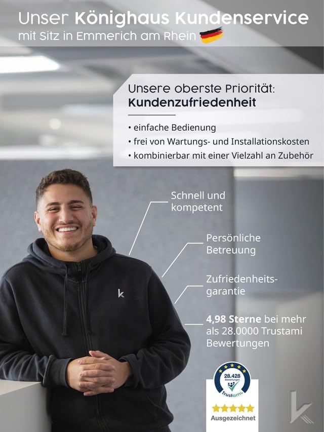 Könighaus Bildinfrarotheizung 450 Watt - 5-12 m² - 120x30 cm | Motiv: Moos, 5 Jahre Garantie, doppelter Überhitzungsschutz, ultraflacher Heizkörper