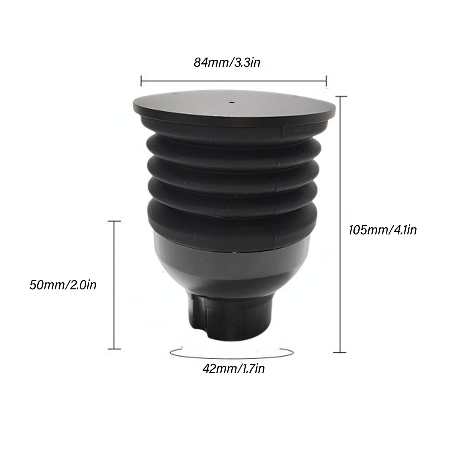 Kaffeemühle Einzeldosistrichter, 2-in-1-Funktion, Handdruck-Kaffeebohnenmühle, Luftblasender Bohnenbehälter mit Deckel und Silikonbalg, Kaffeemühlen-Zubehör für Eureka Mignon