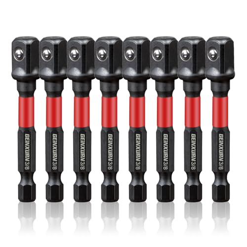Geinxurn 8Pcs Impact Socket Adapter Set, 3/8
