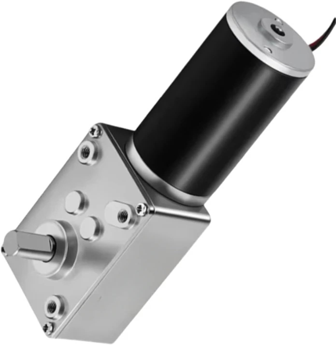 1pcs 5840-31ZY DC 12V 24V Reduction Gear Motor Large High Power 2-70kg 7RPM-470RPM Worm Gear Motor Reversed Motor(24V,80 RPM)