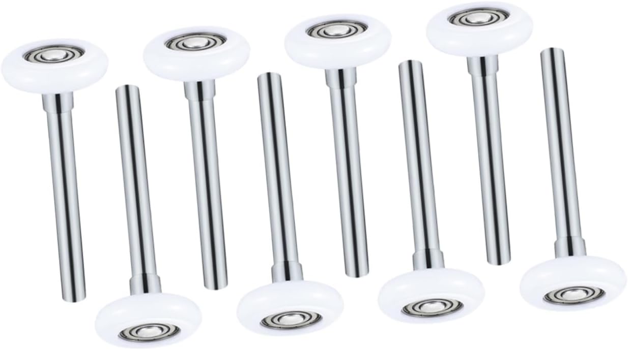 NUOBESTY 8Pcs Garage Door Roller Replacement Durable Nylon Rollers with Stem for Quiet Operation Compatible with Residential Doors Easy to Install Lightweight Design