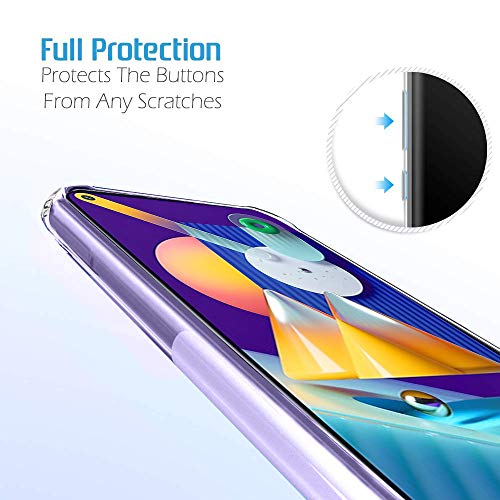 Image of TheGiftKart Ultra Clear Slim Anti-Slip Grip Soft Silicone Back Cover Case with Complete Camera Protection & Anti-Dust Plugs Built-in for Samsung Galaxy M11 (Transparent)