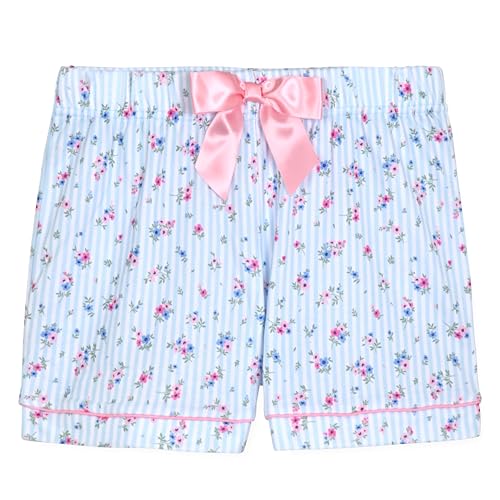 Sleep On It Girls Pajamas Button down Short Sleeve Collared Coat Set, Summer Pajamas for girls sleepwear3