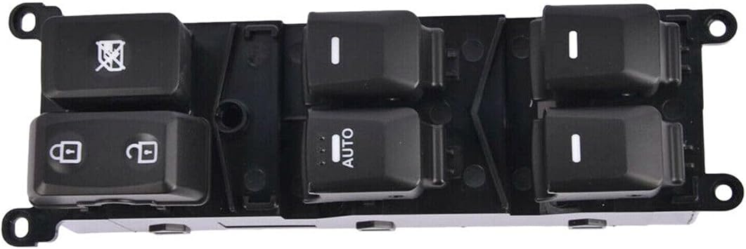 Master Power Window Switch Fits for 2012-2014 Kia Rio, Repalces OEM 93570-1W155, SW094