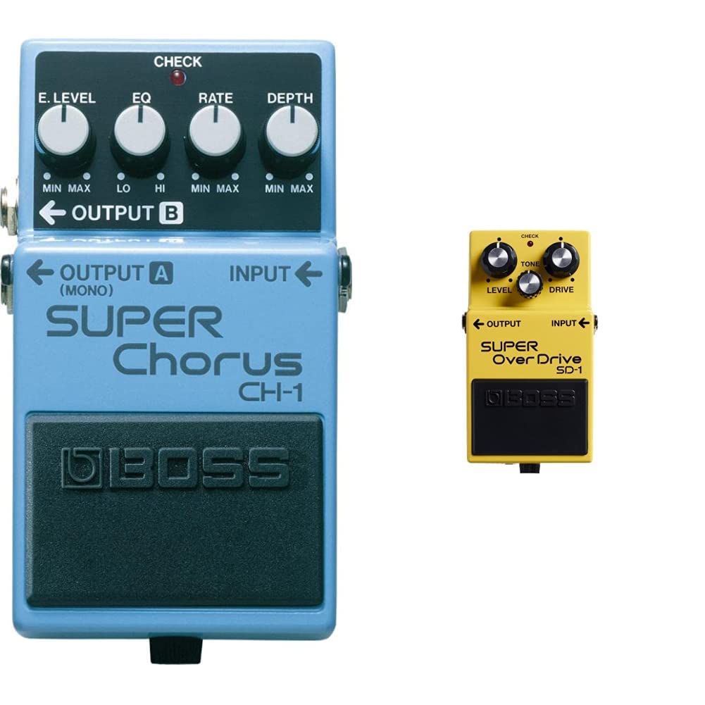 BOSS Ch-1 Stereo Super Chorus & SD-1 SUPER OverDrive Effects Pedal