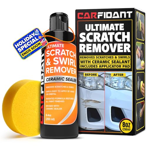 Carfidant Scratch Repair and Swirl Remover - Car Paint Scratch Remover & Restorer Kit with Buffer...