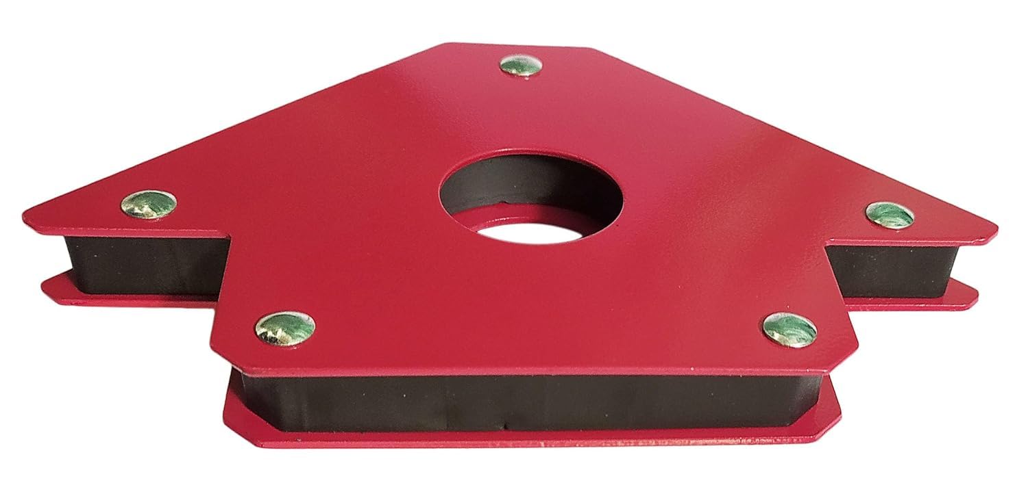 Hetkrishi Multiangle magnetic welding holder clamps arrow type square with 22kg strong magnet pull for accurate alignment in fabrication works (4 inch 2pc) 1