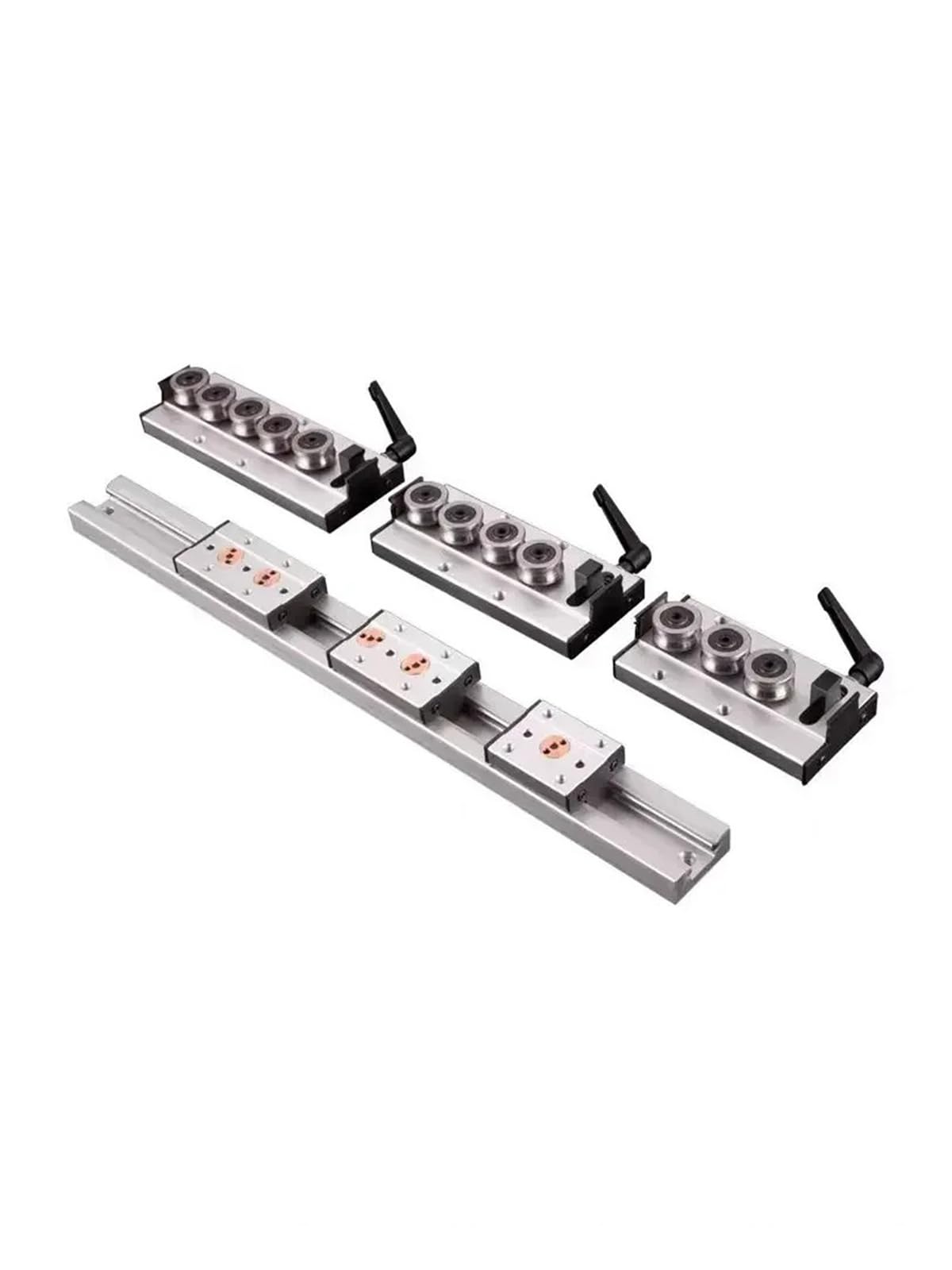 Guide linéaire à double axe intégré de 32 mm SGR10E - 1 bloc SGB10E et 1 guide SGR10E pour imprimante 3D - Longueur de la pièce : 100 à 1000 mm (roue SGB10E-3, 900 mm)