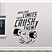 Crossfit Vinyl Wall Decal Motivational Gym Sport Fitness Quote Pegatinas De Pared Dormitorio Decoración Del Hogar Boy Decals Mural D421 42 * 55Cm