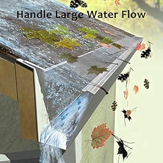 Air Jade Gutter Guard 5'', Micro Mesh Stainless Steel Gutter Guards Needle and Leaf Filter, DIY and Modify for Universal Fit Any Roof or K-Style or Other Gutter System, 7 Pack in Box (23ft)