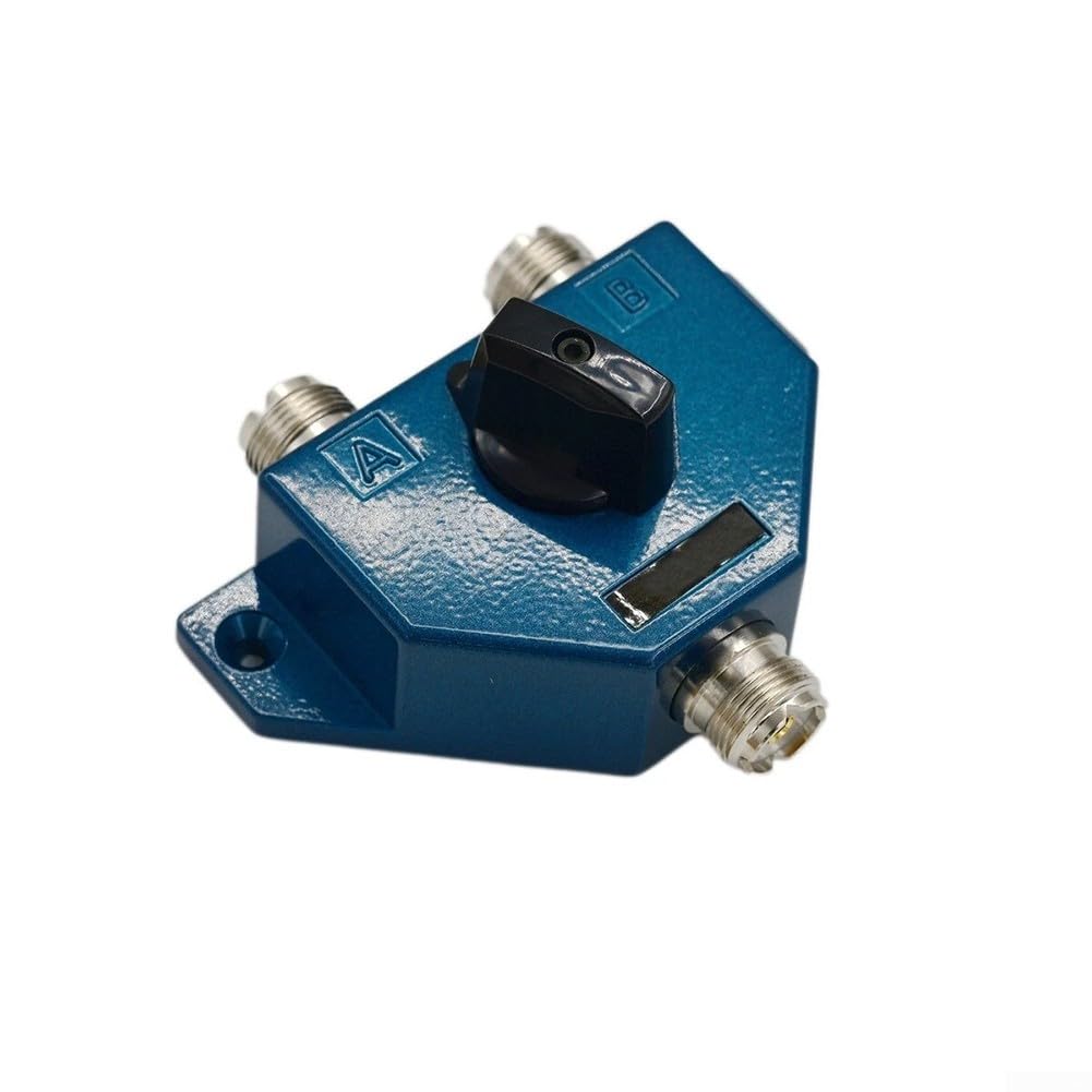 Commutateur coaxial CA201 2 positions 1.8-600MHz Manuel Antenne Outil avec SO239 UHF Femelle Connecteur pour Radio Amateur et Surveillance Station de Base