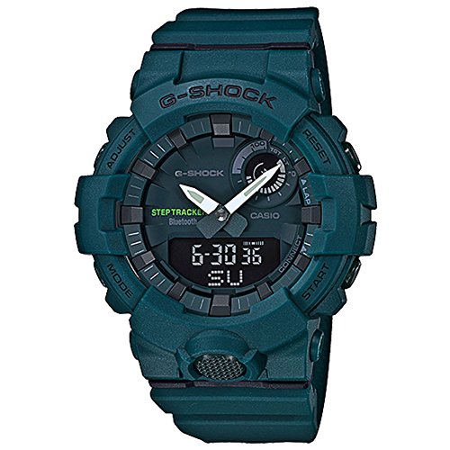 Casio G-Shock Green Dial Polyurethane Strap Men's Watch GBA-800-3A