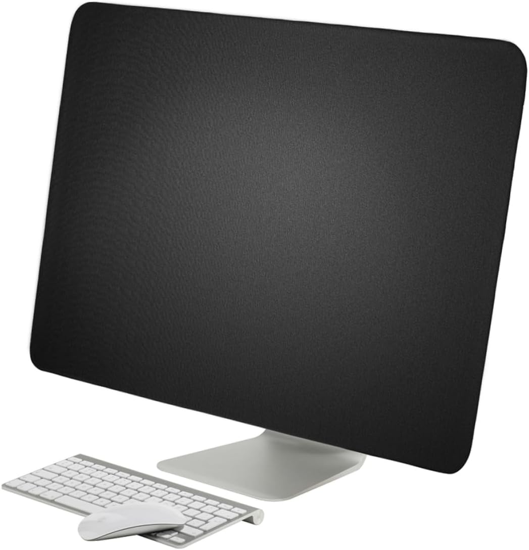 Computer Protective Cover Monitor Cover with Inner Lining Black for 27 Inches Lcd Screen