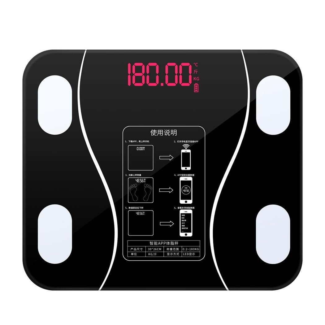 TrAdE Shop Traesio Bilancia PESA Persona Intelligente Digitale Smart Bluetooth PESAPERSONE con App