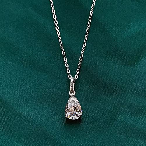 Collier mariage moissanite poire le cadeau de fiançailles idéal