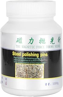 0.6mm Stainless Steel Polishing Pins, Tumbling Jewelry Making Accessory, Anti - Rust Polisher Finishing Pin with Strong Magnetism for Dead Angle and Inner Hole Polishing