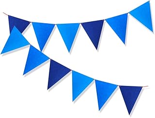 Navy Blue Bunting Pennant Party Banner Decorations
