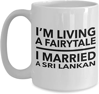 Sri Lankan mug - Sri Lankan wife - Sri Lankan husband - Sri Lankan wedding gift - Sri Lanka mug