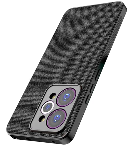 Image of Kapa Soft Full Fabric Protective Back Case Cover for Realme 15 Pro 5G | Shockproof Slim Hard Anti Slip Back Case (Black)
