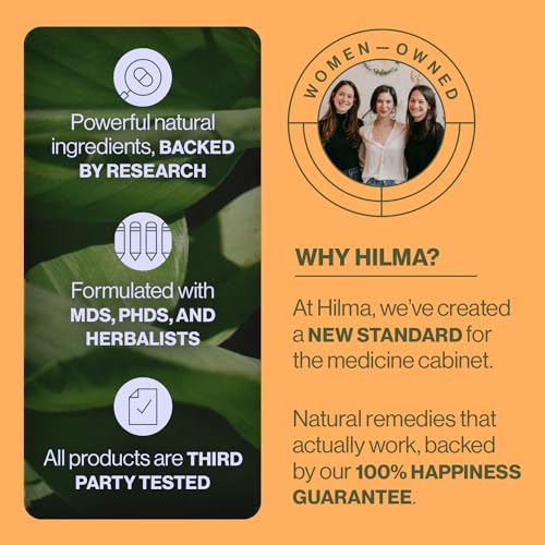 Hilma Digestive Enzymes for Women, Bloating Relief with Turmeric, Dandelion Root and Gluten Digestive Enzymes, Natural Gluten and Dairy Relief Pills, 60 Vegan Capsules - Image 6