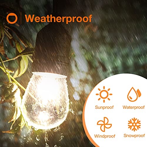 Addlon Incandescent Replacement Bulbs 11W S14 4 Pack Waterproof E26 Screw Base For Outdoor Incandescent String Lights #TOP5