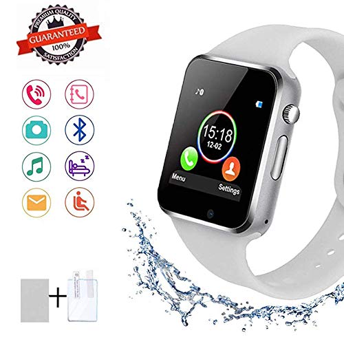 SUNETLINK Smart Watches, Bluetooth Smart Watch Anti-Lost Touch Screen with Camera, Cell Phone