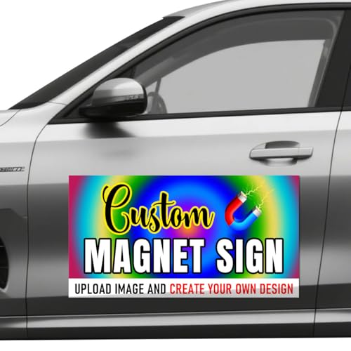 Magnetschild, Auto Magnetschilder Personalisierte, Personalisiert mit Text oder Namen, für Autos, Unternehmen, den persönlichen Gebrauch und als Werbeschild