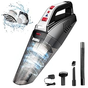 WELIKERA Handstofzuiger, accu-handstofzuiger, draadloze accustofzuiger, 9 kpa-stofzuiger, 100 W, sterk zuigvermogen, mini-stofzuiger voor thuis, auto, dierenharen, kantoor, keuken