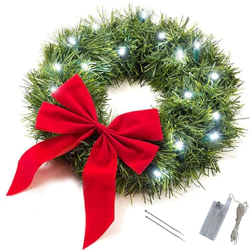 Christmas Wreath LED Lights Christmas Car Decor Ar