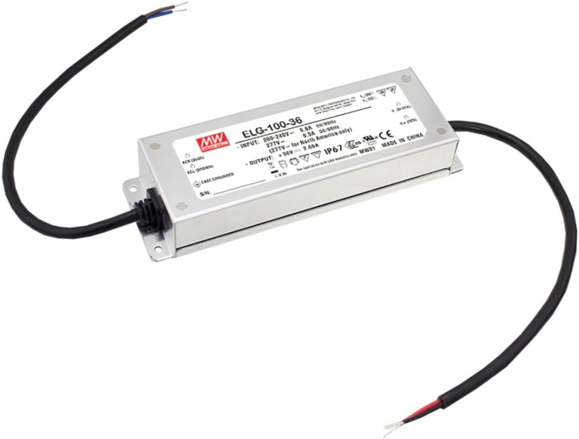 LED Driver 95.76W 42V 2.28A ELG-100-42A Meanwell AC-DC SMPS ELG-100 Series MEAN WELL C.V+C.C Power Supply
