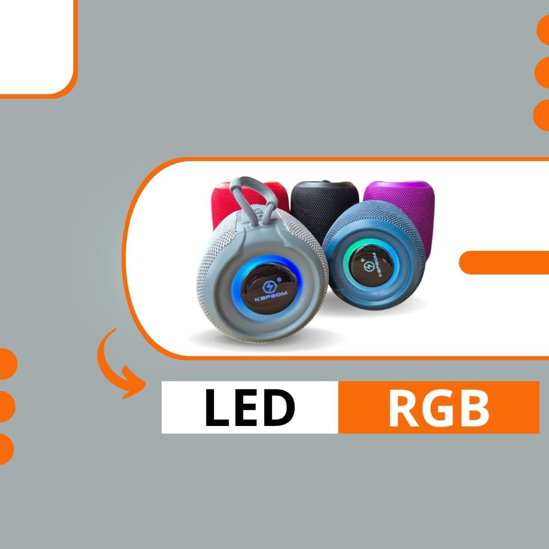 Multiple Genérico KA-8673 speakers with illuminated RGB LEDs