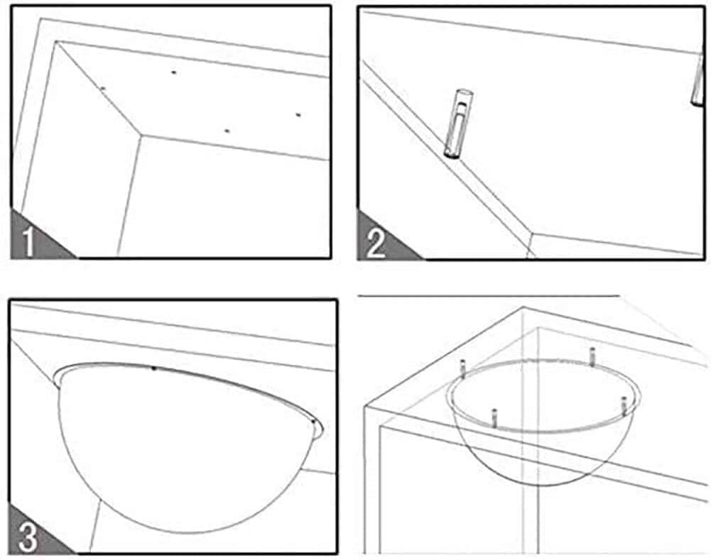 Spherical Reflector Convex Safety Mirror, Monitoring Mirror, Panoramic Dome Mirror(Color:70cm(28inch))