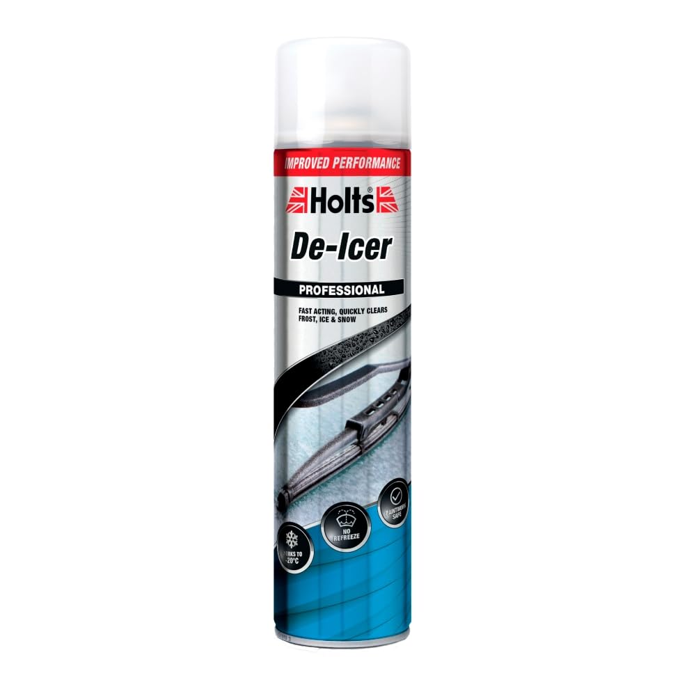 Holts Car De-Icer Aerosol Spray Melts Windscreen Ice Frost Snow De Icer 600ml