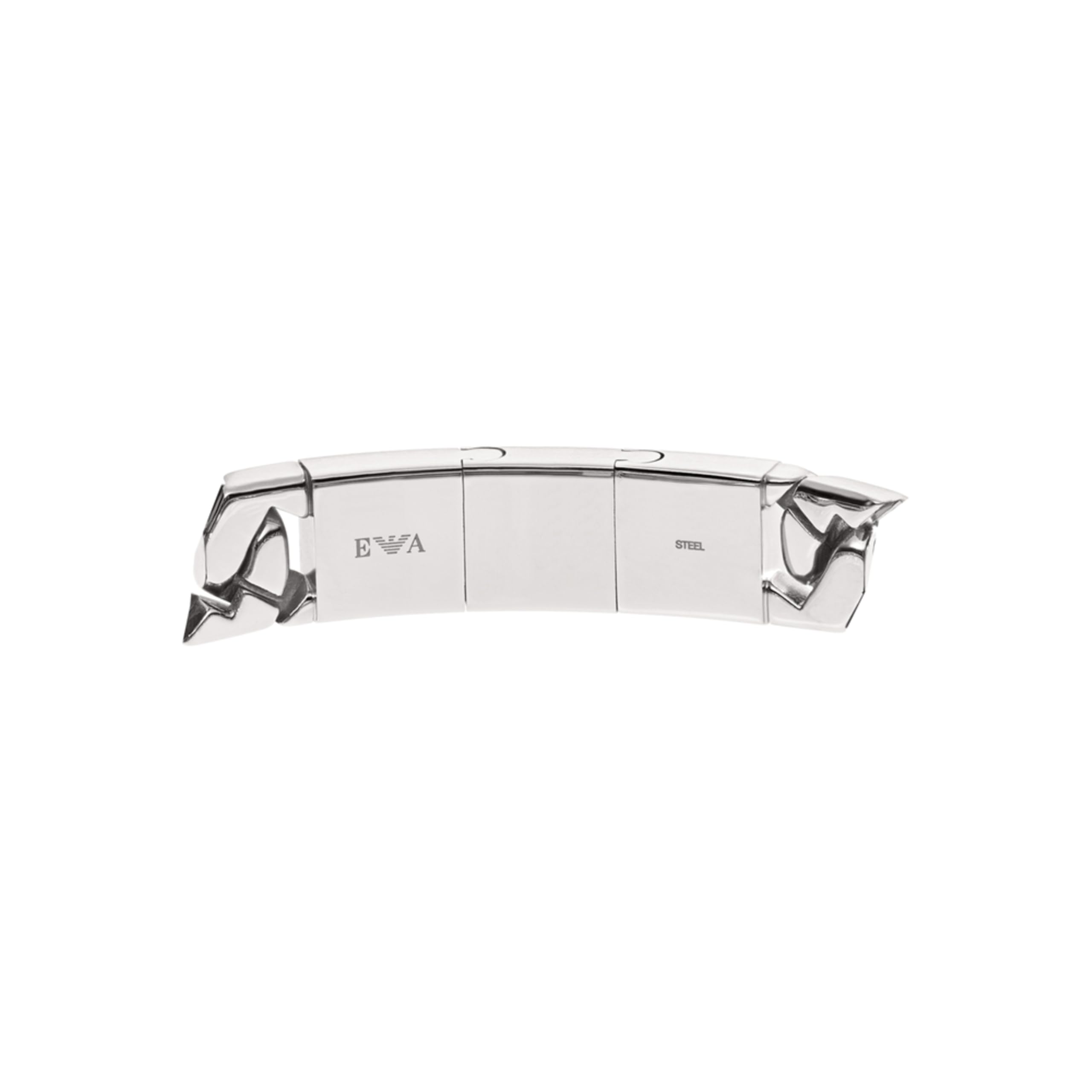 Emporio Armani Herrenarmband aus Edelstahl oder Leder mit Gliederverschluss