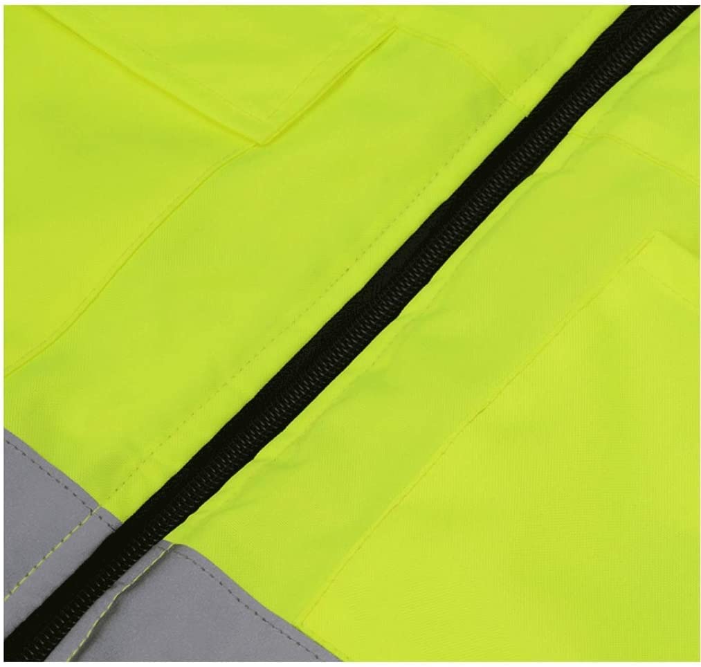 Gilet Catarifrangente Gilet alta Visibilità Giubbotto riflettente for la sicurezza degli adulti invernali, può essere indossato su entrambi i lati, for il giubbotto for la sicurezza della notte in bic