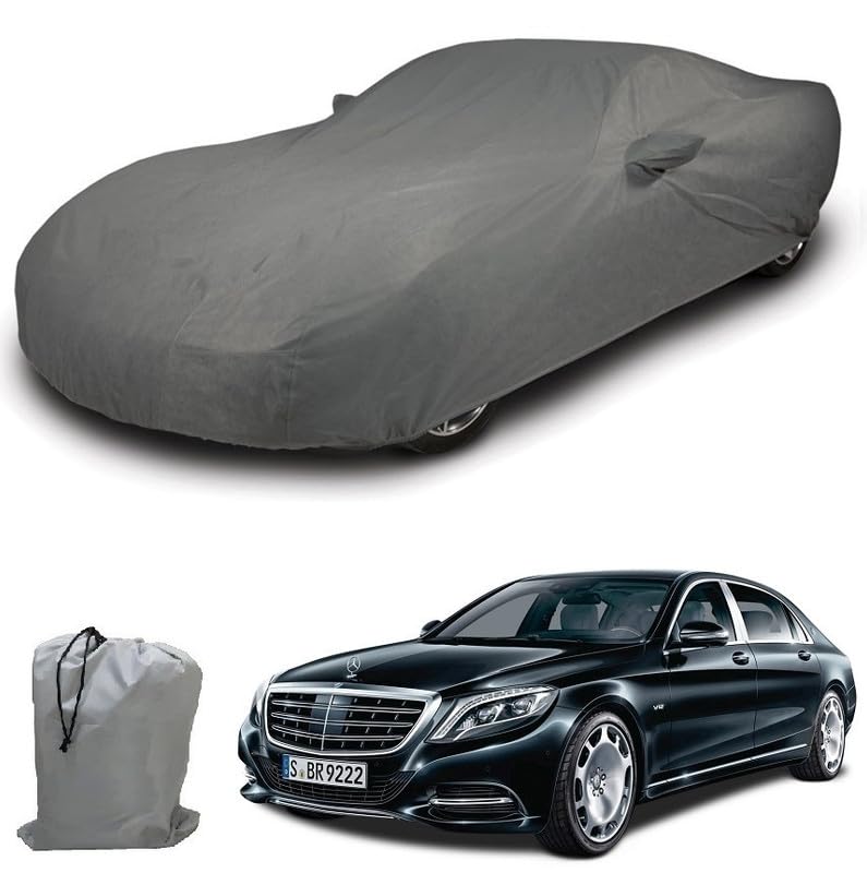 Image of ARCUATE Triple Layer Custom fit Car Body Cover for Mercedes Benz Maybach S 680 |Top Layer Dustrproof | Middle Layer Waterproof | Bottom Layer Scratch Protection | Outdoor Indoor Fabric