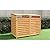 Hanover Outdoor Storage Shed, 4.9 ft. x 4 ft., Wooden Outdoor Shed for Trash and Recyclables with Locking Latch and Waterproof Roof, Durable Trash Sheds for Backyard, Patio, or Lawn