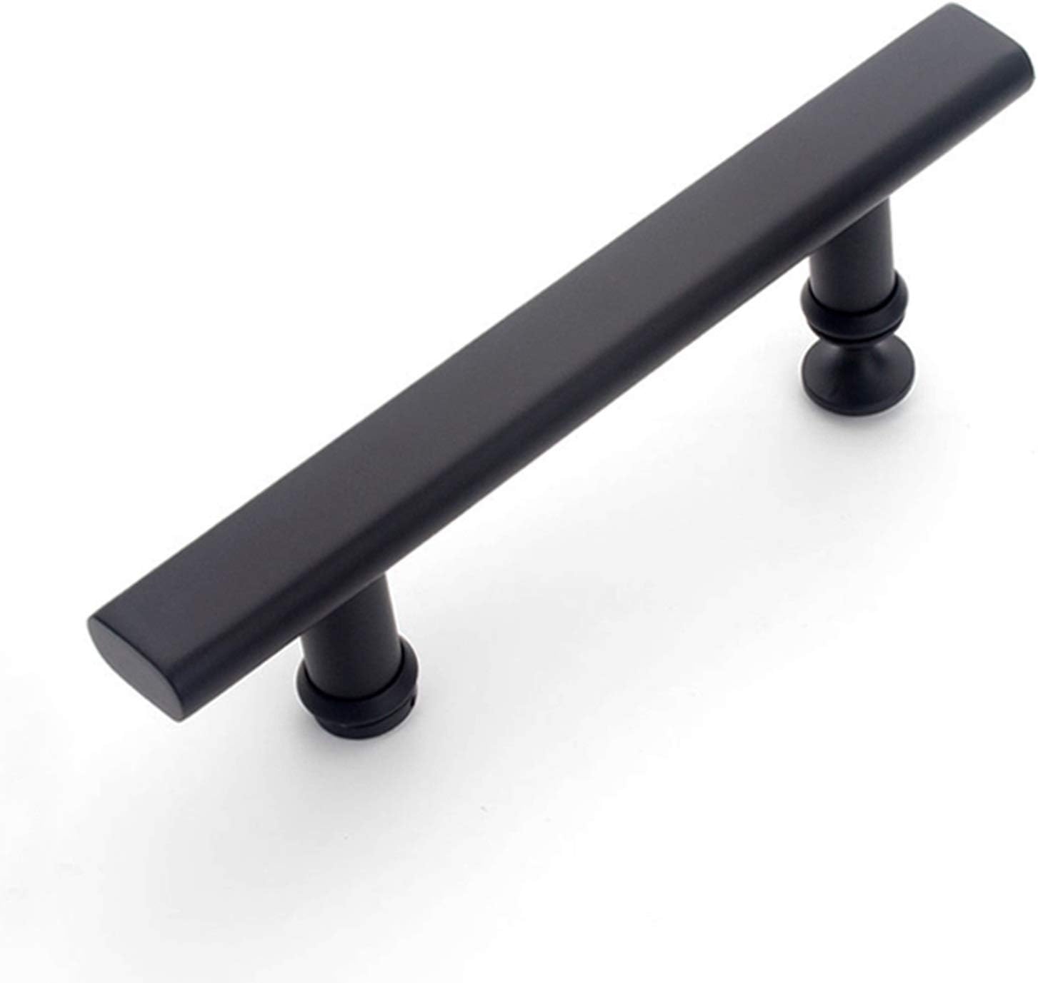 Glass Door and Window Handles Replacement Glass Door Handles Sets, Stainless Steel Single Door Pull Push Glass Door Handles, Black