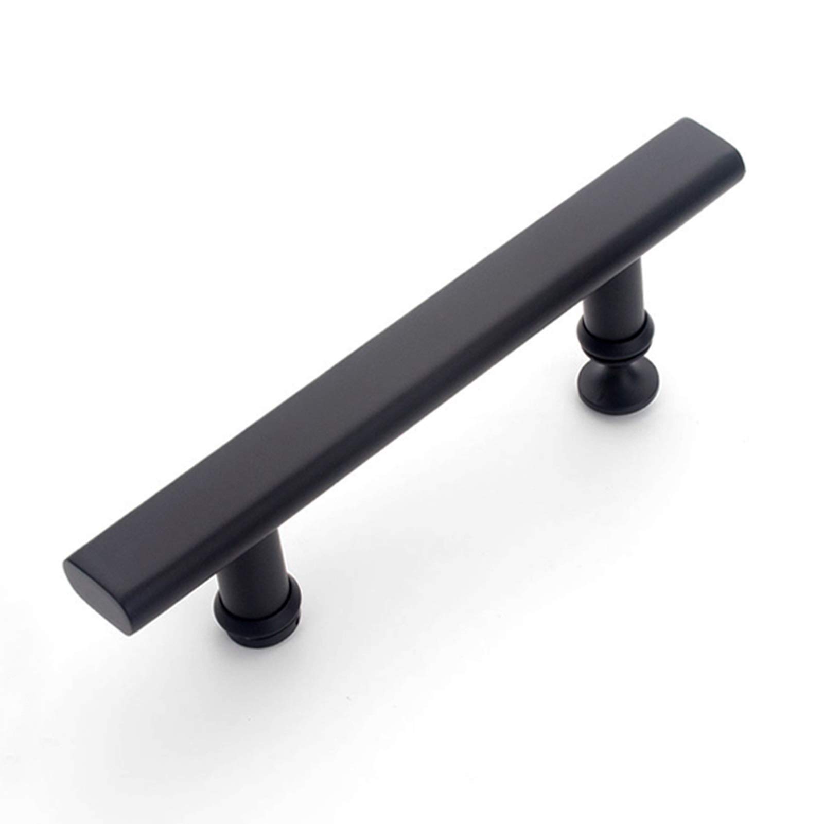 Poignées de porte en verre haut de gamme en acier inoxydable noir 300mm