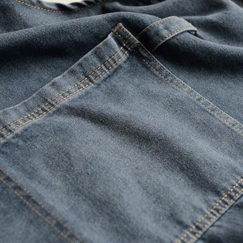 Tablier durable avec poche frontale grand format en denim robuste