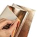 Real Rose Gold Metallic Leather: Genuine Shiny Leather Material for Sewing, Crafting and Jewelry Making (Rose Gold, 10x10In/ 25x25cm)