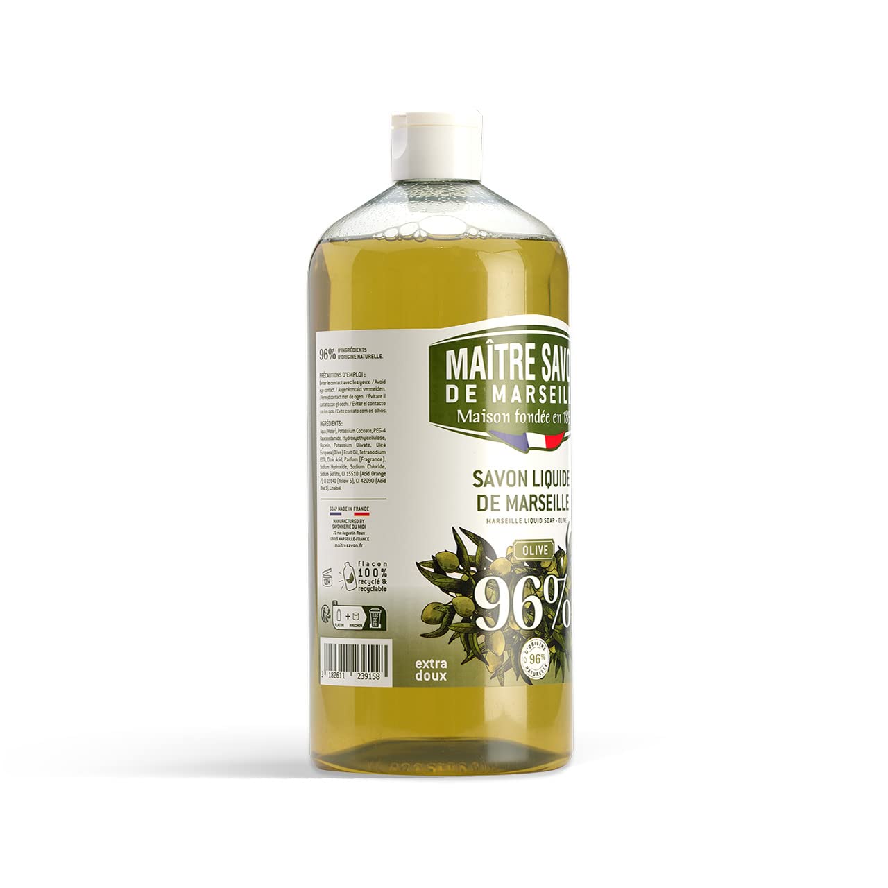MAITR SAVON MARSEILLE Oliwkowe mydło w płynie - 1L