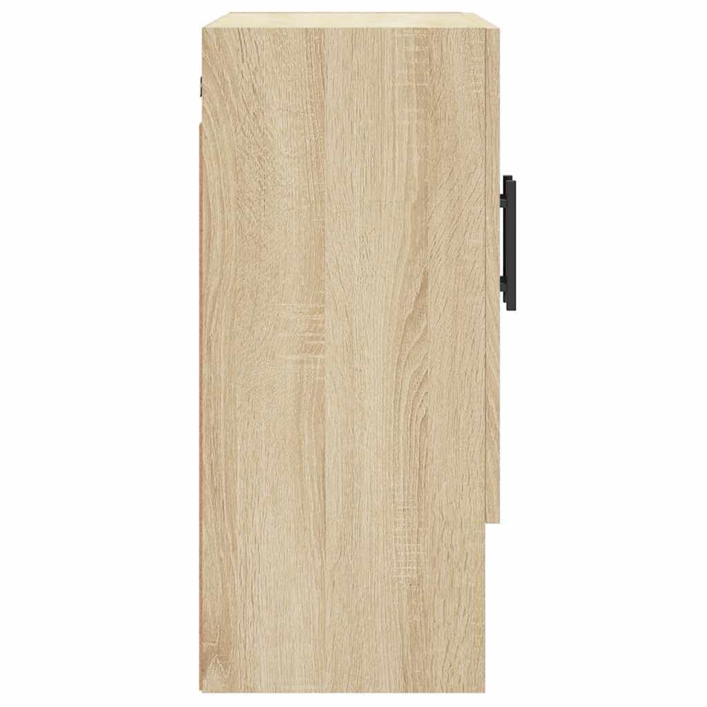 vidaXL Armario de Pared Madera de ingeniería Roble Sonoma 60x31x70 cm, Armario, Vitrina, Armario de almacenaje con Puerta, Armario de almacenaje