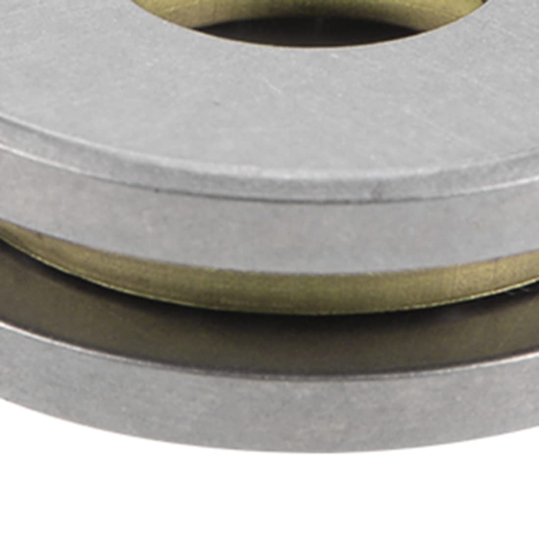 sourcing map 10 Stück Einzelnrichtung F8-22M Axialkugellager 8 mm x 22 mm x 7 mm Chromstahl